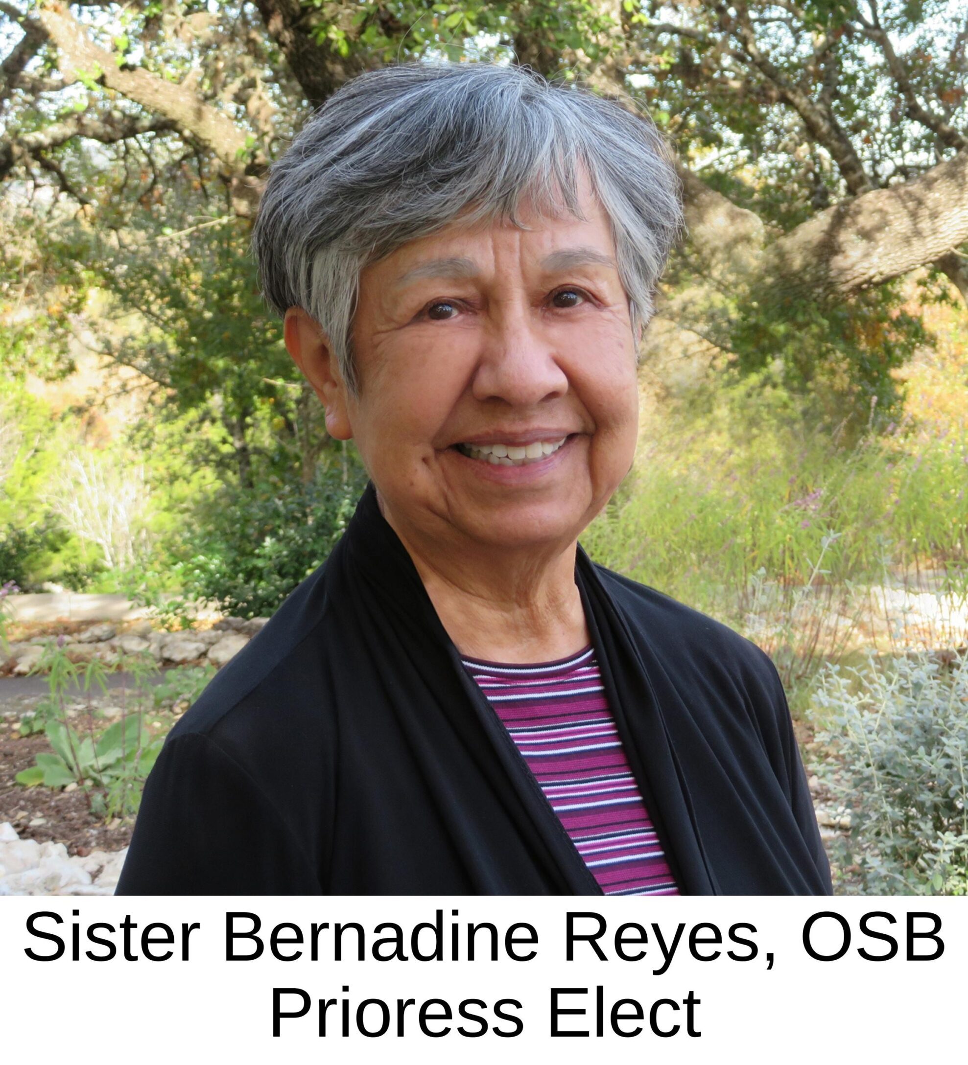 Sister Bernadine Reyes, OSB Prioress Elect