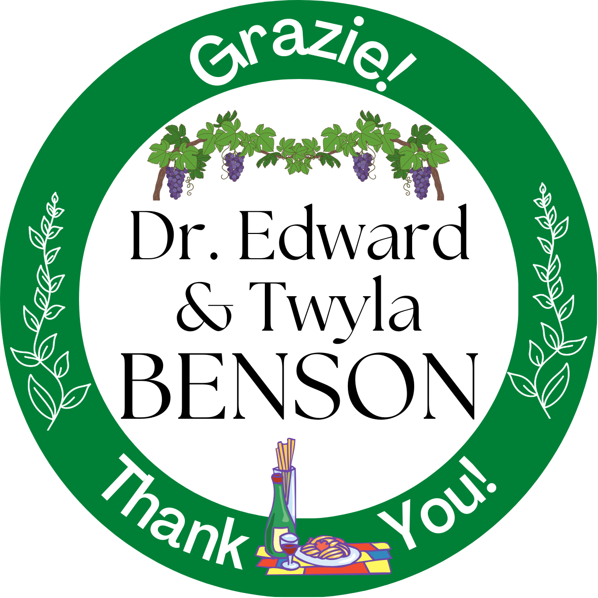 Dr. Edward and Twyla Benson Napoli Sponsor