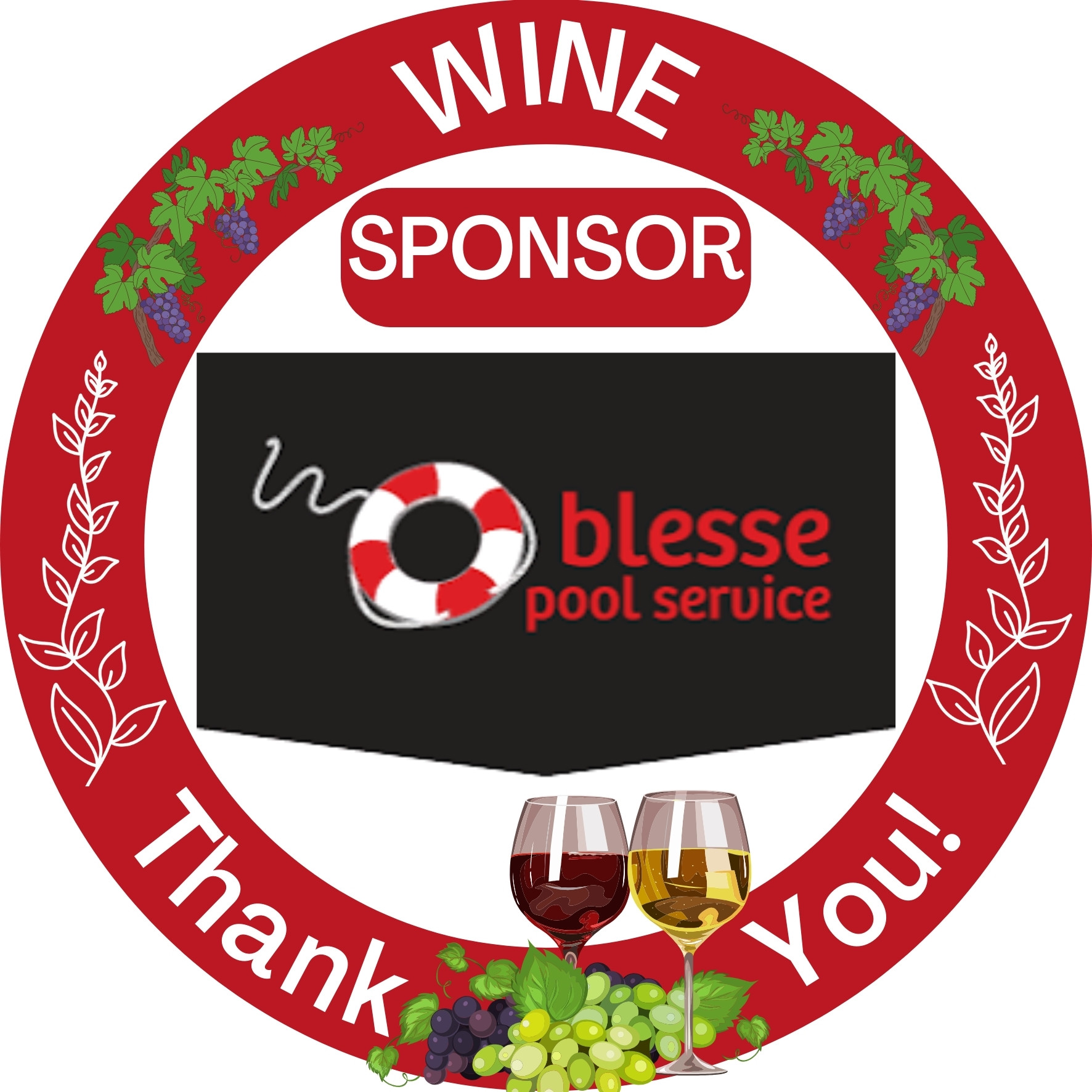Blesse Pool Service Wine Sponsor