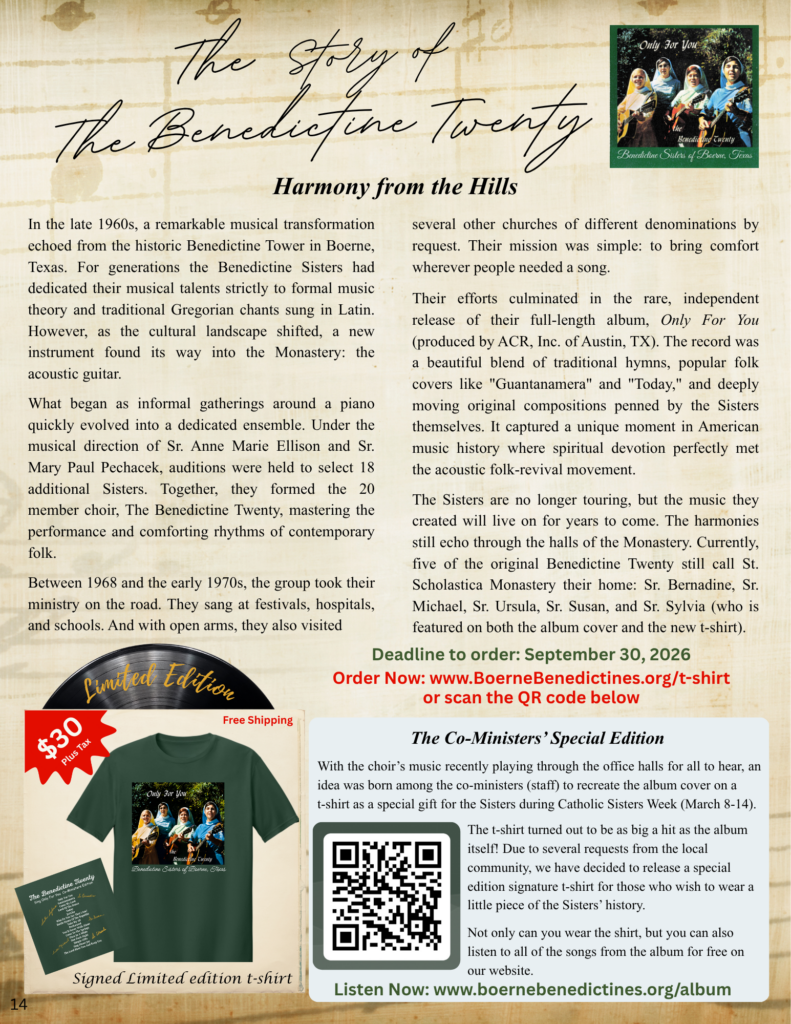 Benedictine Twenty Album article for website